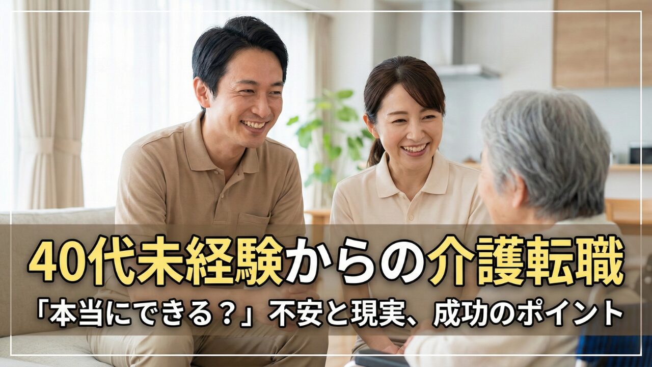 介護職は40代からでも転職できる?現実と成功パターン - お団子団長STATION